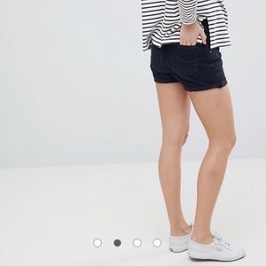 ASOS Maternity cuffed mom jean shorts